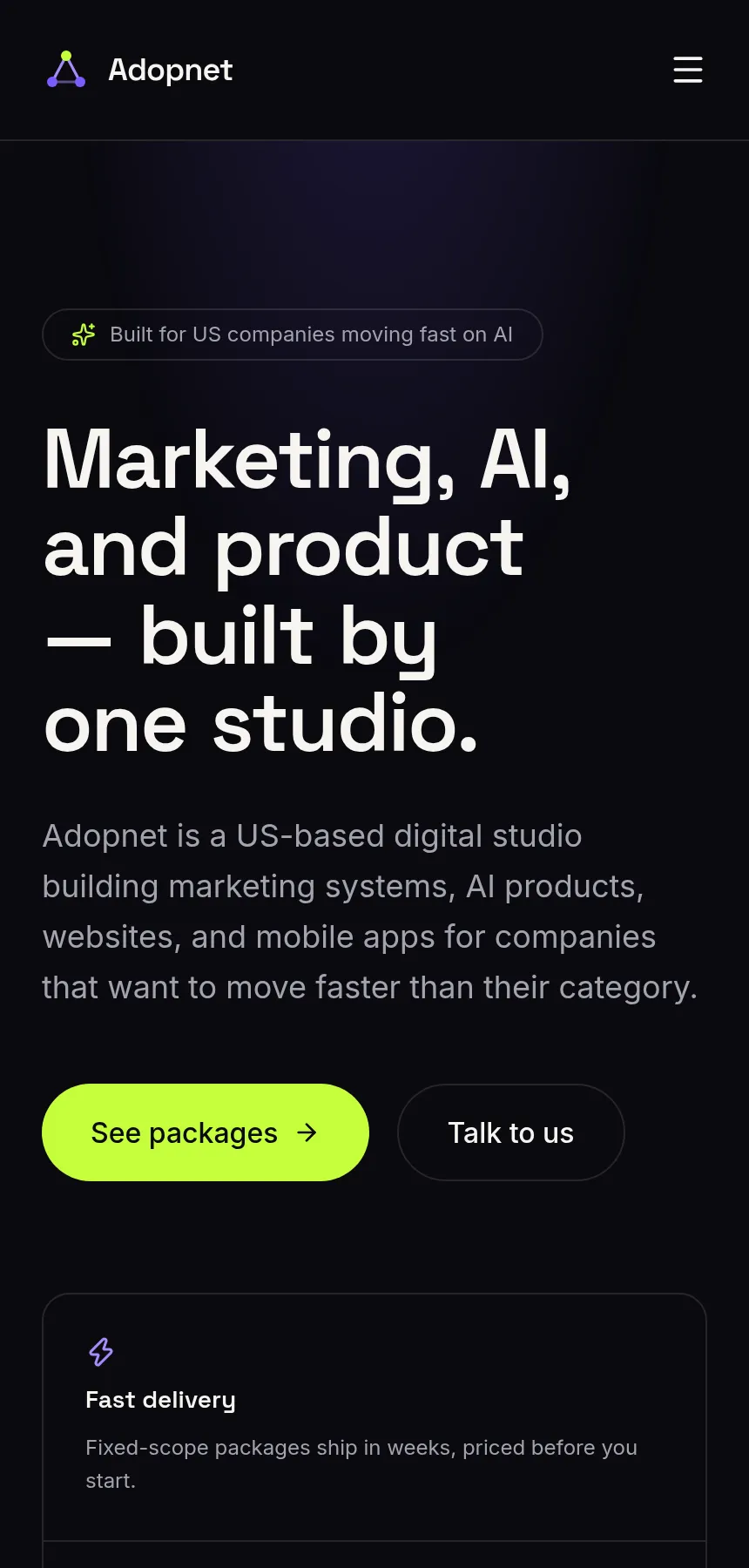 AdopNet on mobile